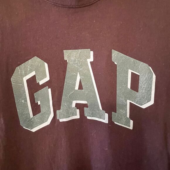 GAP Men's Classic Logo T-Shirt Purple Short Sleeve Cotton Tee Size M - Picture 7 of 9